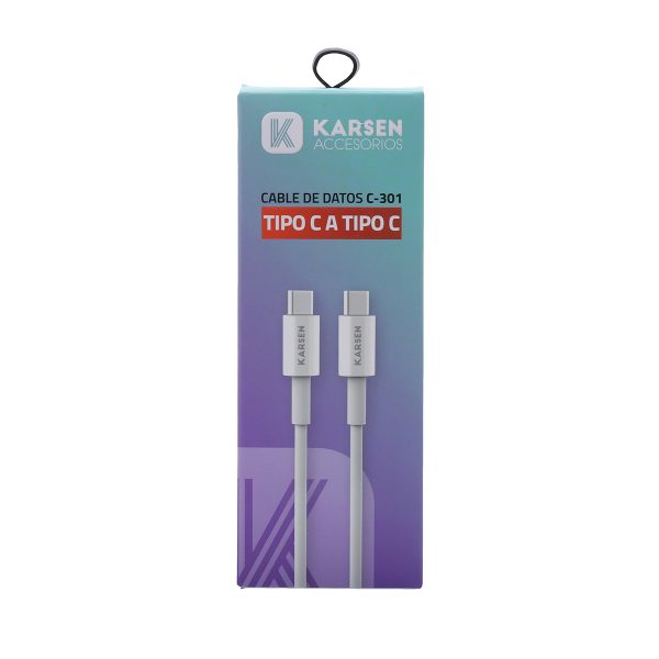 Cable de datos C-301 Tipo C a Tipo C